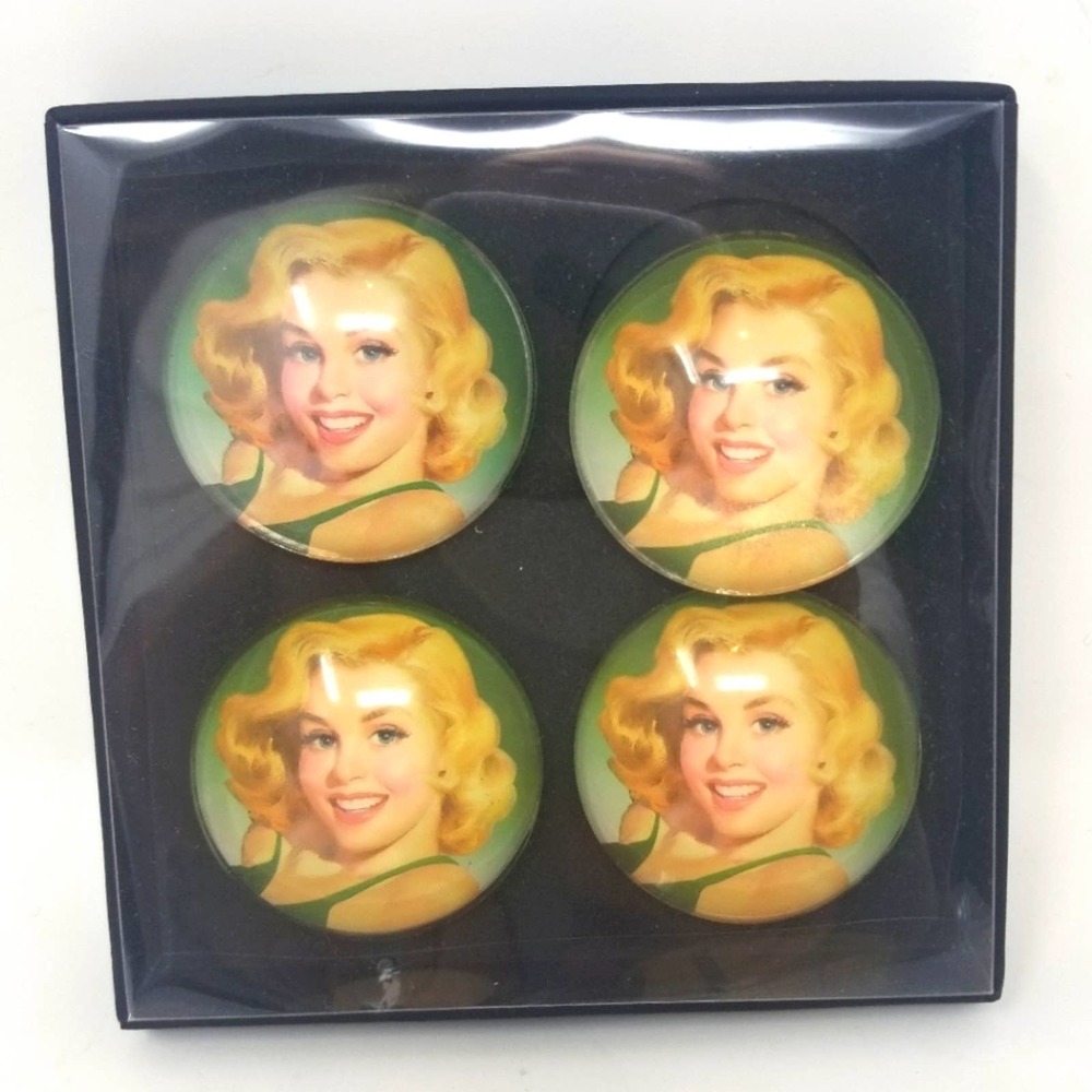 Set/4 Retro Vintage Style Magnets NEW in Box